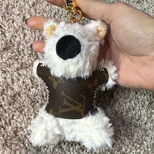 Upcycled LV Keychain